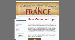 Desktop Screenshot of hopeforfrance.org